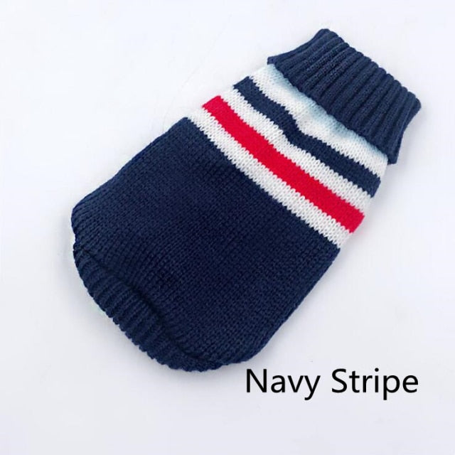 Warm Dog Clothes for Small Medium Dogs Knitted Cat Sweater Pet Clothing for Chihuahua Bulldogs Puppy Costume Coat Winter